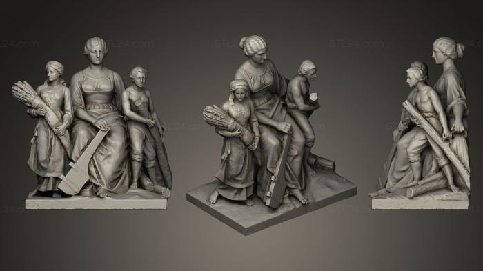 Статуи античные и исторические (Река Вейхсель, STKA_0795) 3D модель для ЧПУ станка